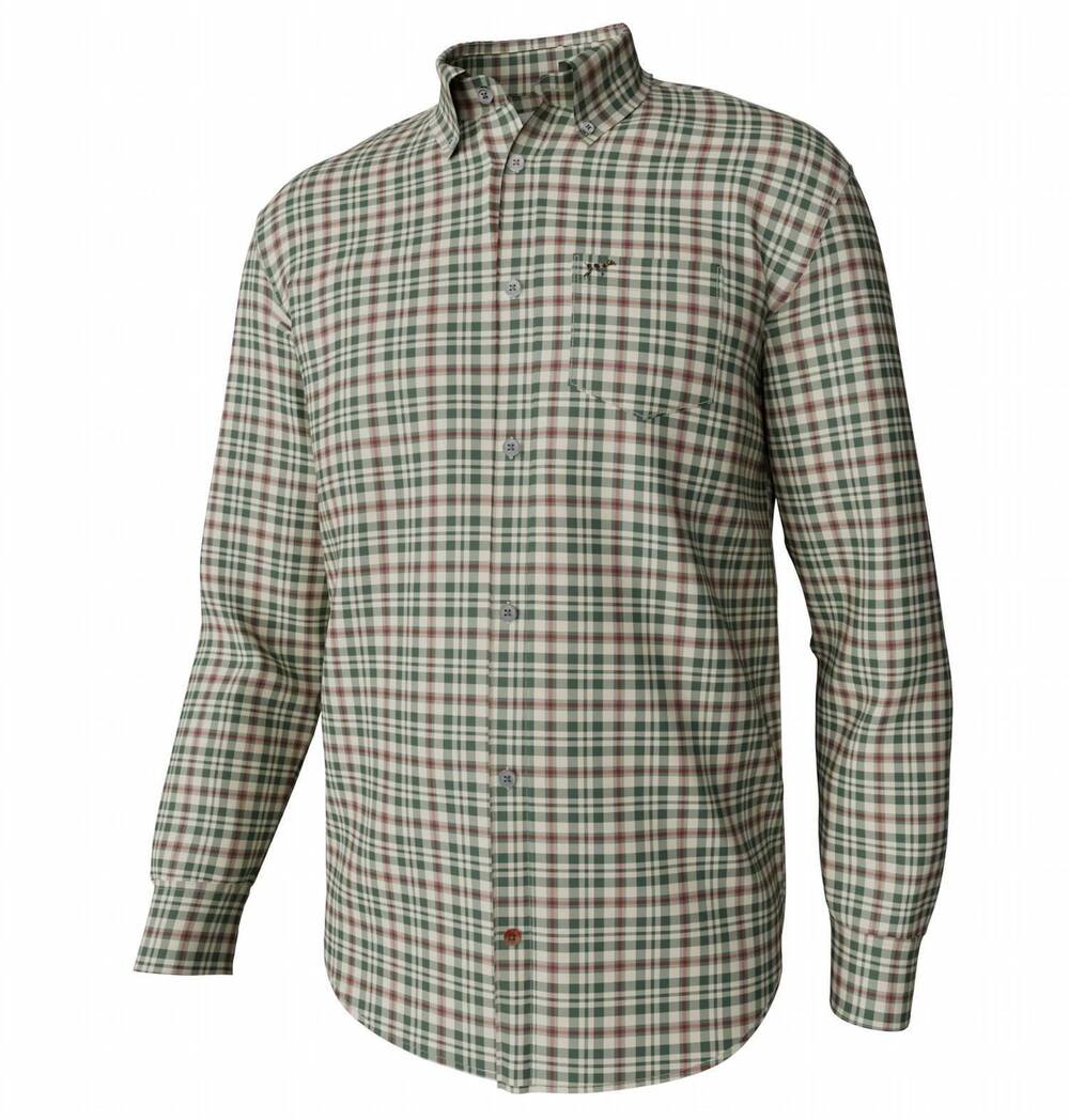 NEW SOUTHERN POINT CO. men's hadley brushed shirt in green
